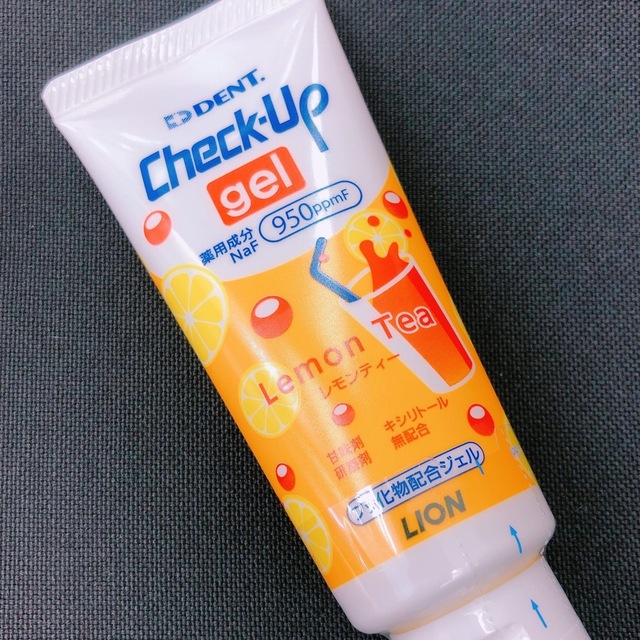 チェックアップジェル☆レモンティー①☆歯科医院専売子供用歯磨き粉