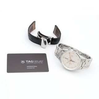 TAG Heuer タグホイヤー カレラ キャリバー1887 クロノグラフ CAR2012 FC6235 デイト シルバー SS ステンレス メンズ  自動巻き【6ヶ月保証】【腕時計】【中古】