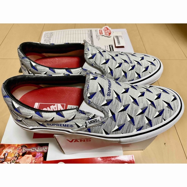 Supreme(シュプリーム)のSupreme VANS スリッポン White 27.5cm US9.5 メンズの靴/シューズ(スニーカー)の商品写真