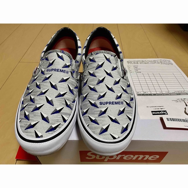 Supreme(シュプリーム)のSupreme VANS スリッポン White 27.5cm US9.5 メンズの靴/シューズ(スニーカー)の商品写真