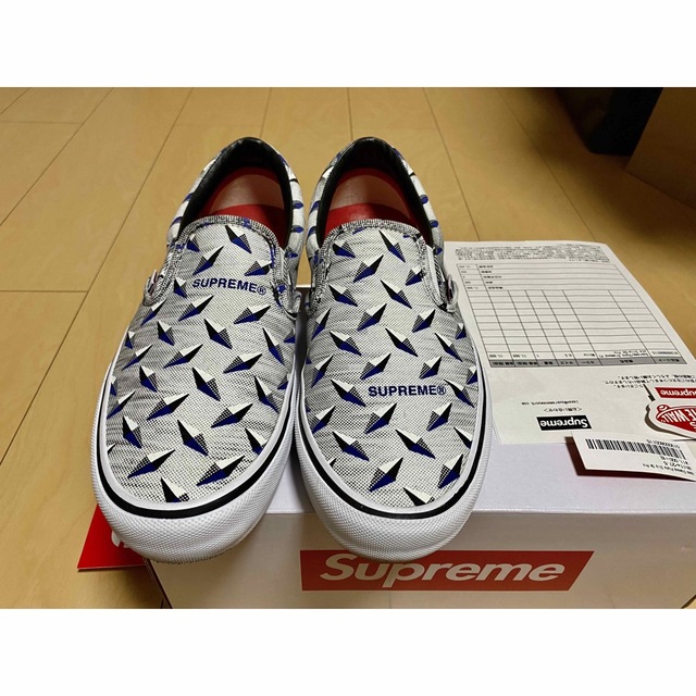 Supreme(シュプリーム)のSupreme VANS スリッポン White 27.5cm US9.5 メンズの靴/シューズ(スニーカー)の商品写真