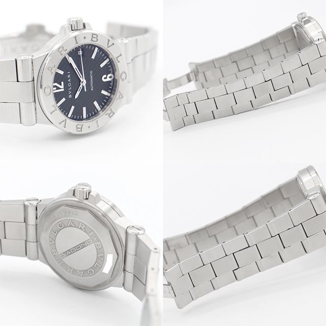 BVLGARI ブルガリ ディアゴノ DG35S デイト 黒 ブラック SS ステンレス メンズ 自動巻き【6ヶ月保証】【腕時計】【中古】 BVLGARI ブルガリ ディアゴノ DG35S デイト 黒 ブラック SS ステンレス メンズ 自動巻き【6ヶ月保証】【腕時計】【中古】
