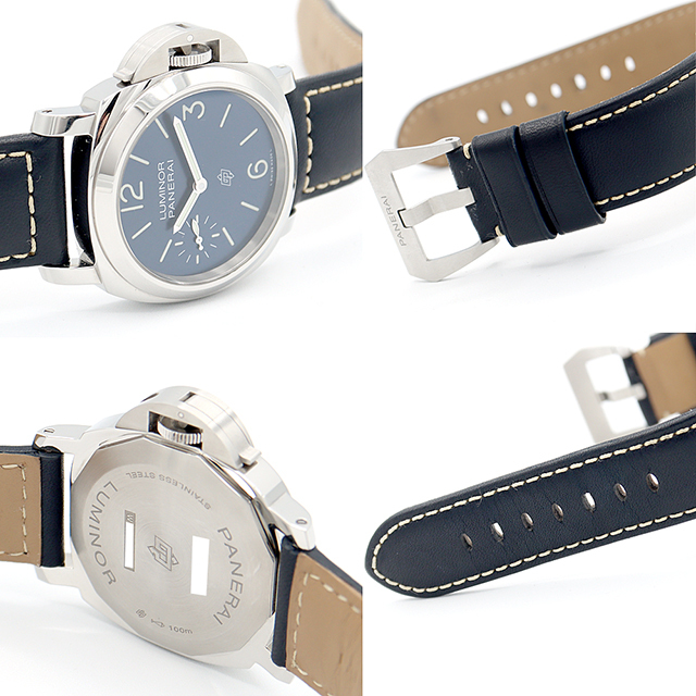 腕時計(アナログ) 新品替えベルト付 内部点検済 PANERAI パネライ