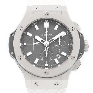 ウブロ(HUBLOT)の内部点検済 HUBLOT ウブロ ビッグバン アールグレイ 301.ST.5020.GR 44mm クロノグラフ グレー SS ステンレス 純正尾錠 メンズ 自動巻き【6ヶ月保証】【腕時計】【中古】(腕時計(アナログ))