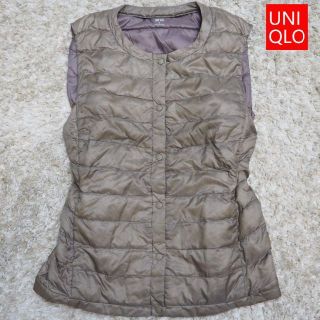 ユニクロ(UNIQLO)の専用UNIQLOウルトラ ライト ダウン コンパクト ベスト 薄茶】M ユニクロ(ベスト/ジレ)