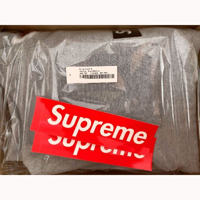 Supreme Box Logo Crewneck "Heather Grey"