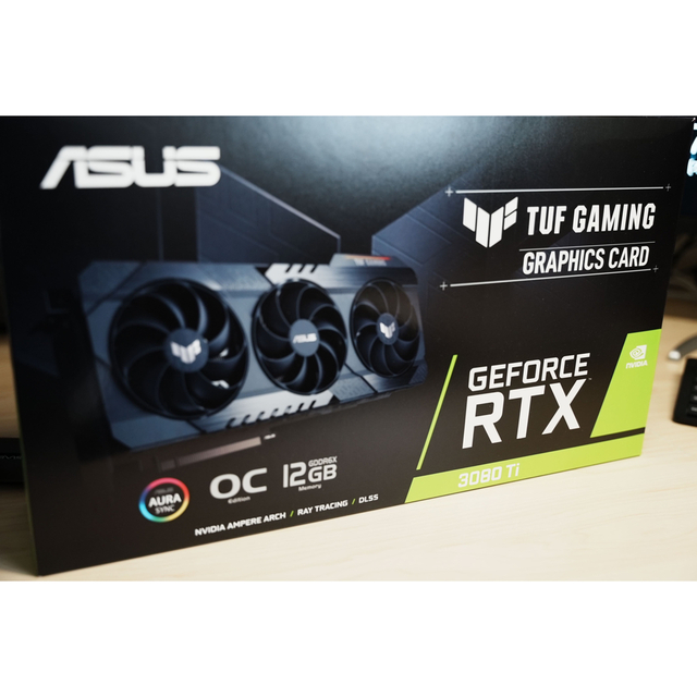 ASUS(エイスース)の【美品】RTX3080ti ASUS TUF スマホ/家電/カメラのPC/タブレット(PCパーツ)の商品写真