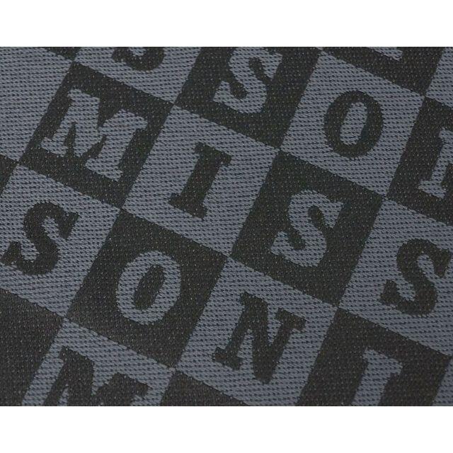 MISSONI(ミッソーニ)の【新品】ミッソーニ マフラー ブロックチェック+ロゴ ブラック 19121 メンズのファッション小物(マフラー)の商品写真