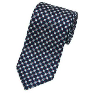 エルメネジルドゼニア(Ermenegildo Zegna)の【新品】ゼニア ネクタイ 腕時計プリント ネイビー/レッド 28503(ネクタイ)