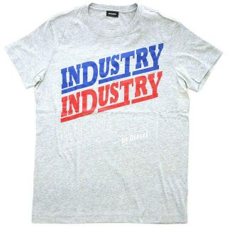 ディーゼル(DIESEL)の【新品】ディーゼル Tシャツ プリント 杢グレー/ブルー Lサイズ 30303(Tシャツ/カットソー(半袖/袖なし))