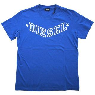 ディーゼル(DIESEL)の【新品】ディーゼル Tシャツ ロゴプリント ブルー/ホワイト Sサイズ30307(Tシャツ/カットソー(半袖/袖なし))