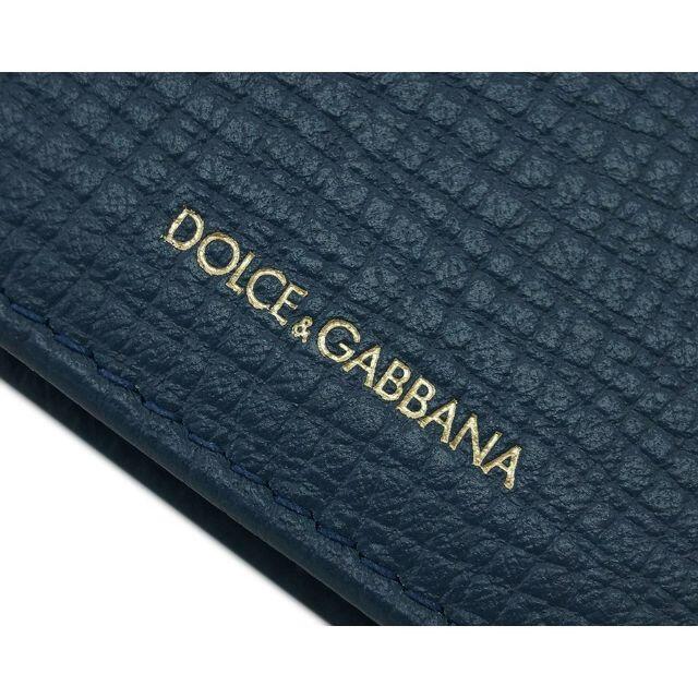 DOLCE&GABBANA(ドルチェアンドガッバーナ)の【新品】ドルチェ＆ガッバーナ 二つ折り財布 BP1321 ネイビーブルー メンズのファッション小物(折り財布)の商品写真