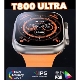 T800 ULTRA スマートウォッチ iPhone Android 対応(腕時計(デジタル))