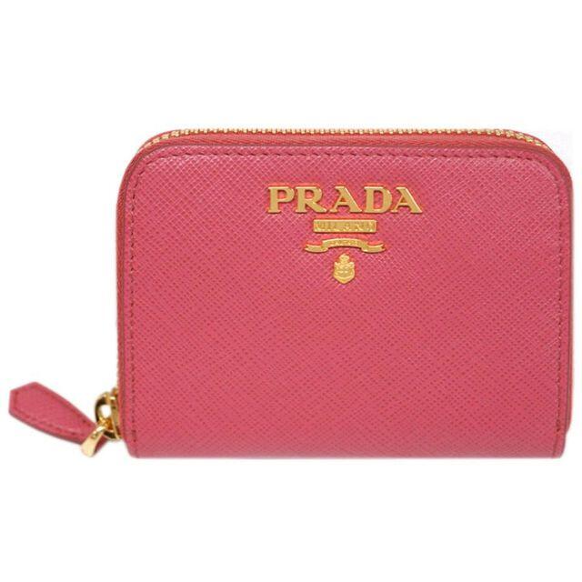 一番人気物 【新品】プラダ - PRADA コインケース ピンク ペオニア サッフィアーノ 1MM268 コインケース