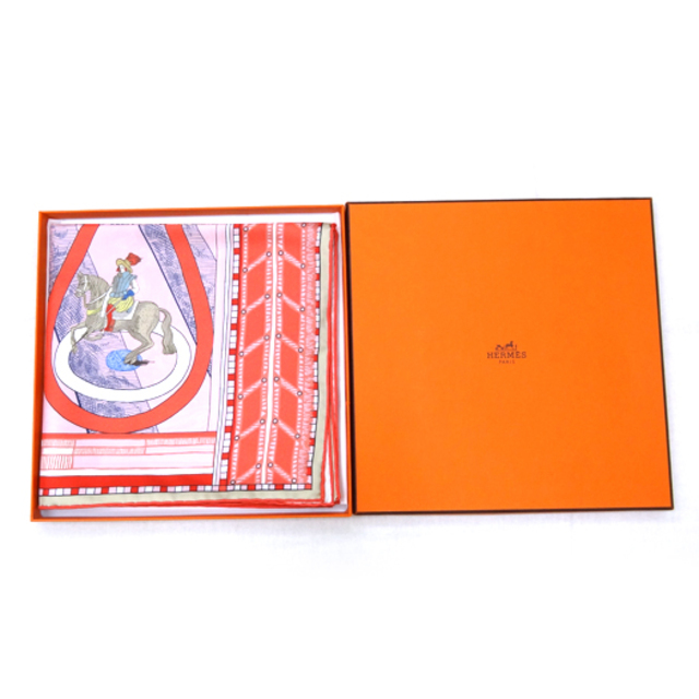 HERMES - エルメス カレ90 スカーフ ダブルフェイス パッサード HERMES - エルメス カレ90 スカーフ ダブルフェイス パッサード