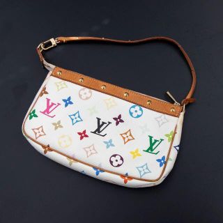 ルイヴィトン(LOUIS VUITTON)のルイ･ヴィトン  マルチカラーアクセサリーポーチ+ストラップ付き M92649(ポーチ)