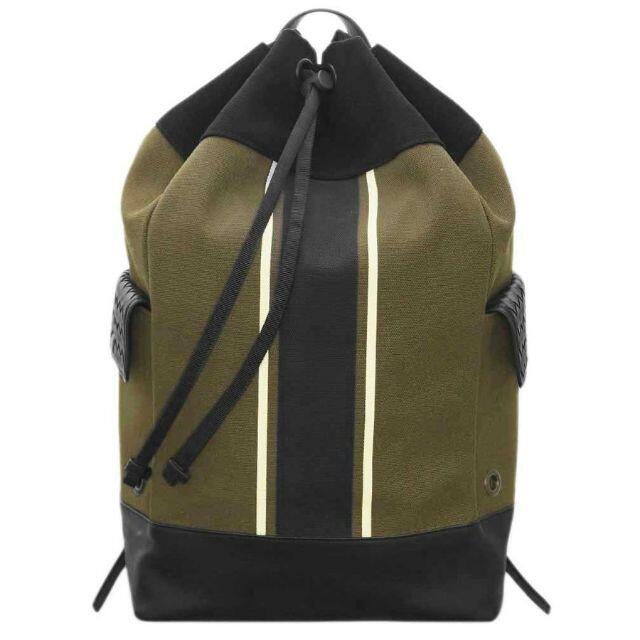 Bottega Veneta - 【新品】ボッテガ バックパック 533467-2372 キャンバス カーキ/ネロ