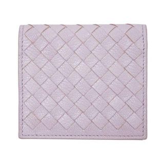 ボッテガヴェネタ(Bottega Veneta)の【新品】ボッテガ 二つ折りカードケース 390881-6920 ローズブヴァール(名刺入れ/定期入れ)