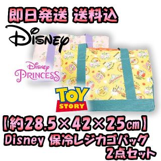 ディズニー(Disney)の【約28.5×42×25㎝】ディズニー 保冷 レジカゴ バッグ 2点セット(エコバッグ)