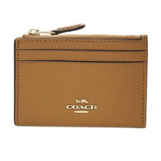 コーチ(COACH)の【新品】コーチ キーコインケース F88250-IMLQD ミニスキニー サドル(パスケース/IDカードホルダー)