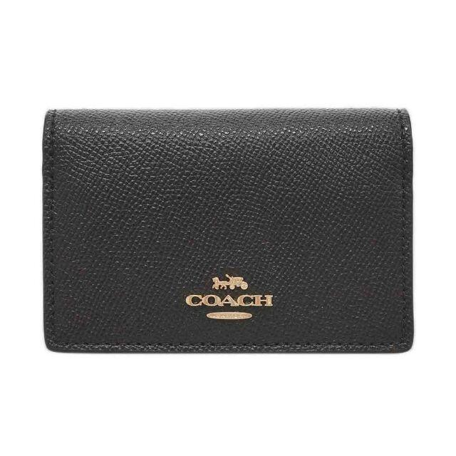 COACH(コーチ)の【新品】コーチ カードケース 87731-IMBLK レザー ブラック レディースのファッション小物(名刺入れ/定期入れ)の商品写真