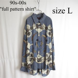 専用 美品 90s OLD ビッグシルエット サテン デザイン シャツ トップス(シャツ)