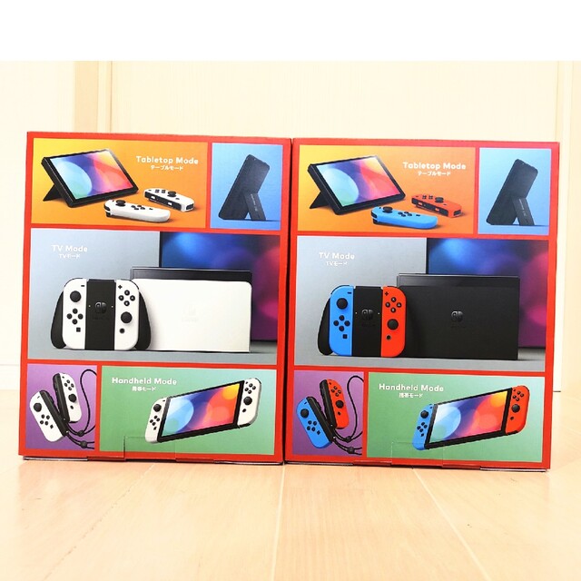 新品未開封 任天堂スイッチ有機ELモデル ホワイト5台、ネオン1台
