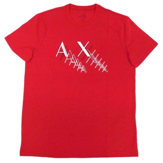 【新品】A/X Tシャツ ロゴプリント レッド Lサイズ 04055