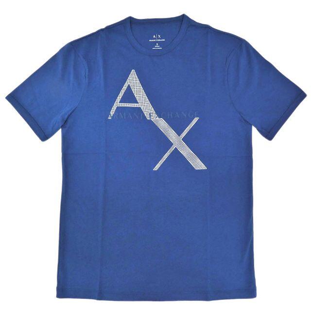 【新品】A/X Tシャツ ロゴプリント ブルー Mサイズ 04051