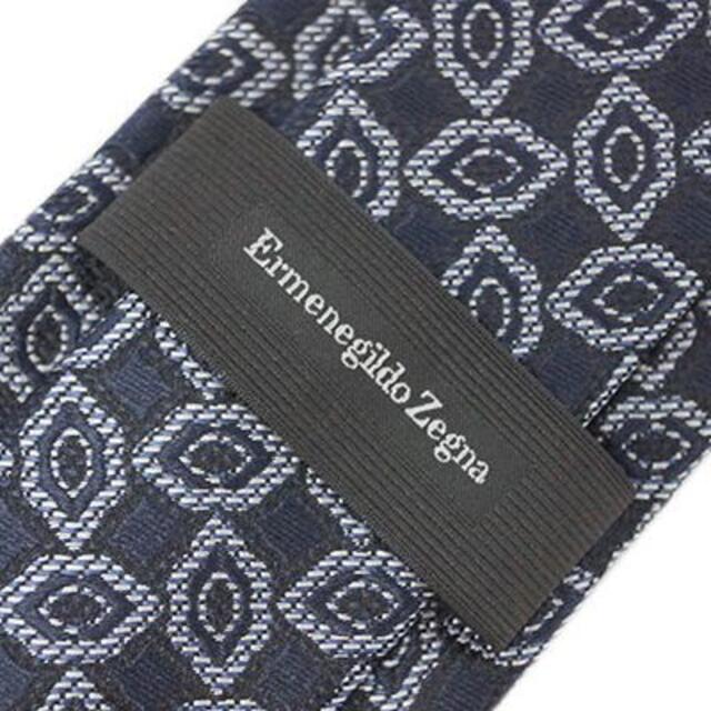 Ermenegildo Zegna(エルメネジルドゼニア)の【新品】ゼニア ネクタイ デザイン ネイビー/ブルー 40315 メンズのファッション小物(ネクタイ)の商品写真