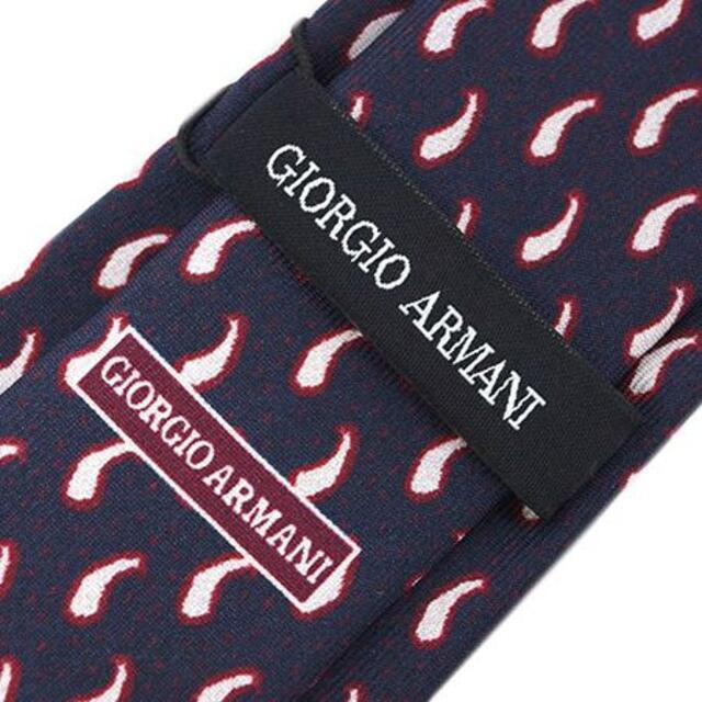 Giorgio Armani(ジョルジオアルマーニ)の【新品】ジョルジオ アルマーニ ネクタイ ネイビー 40318 メンズのファッション小物(ネクタイ)の商品写真