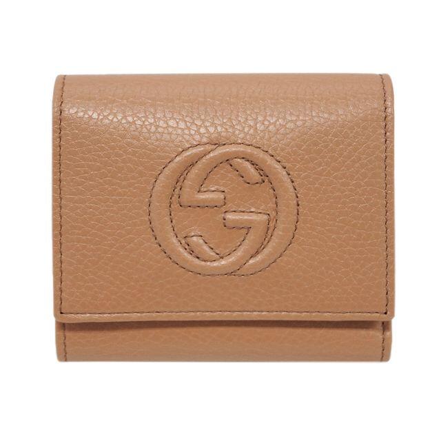 Gucci - 【新品】グッチ 三つ折り財布 598207-2754 ソーホー ローズベージュ