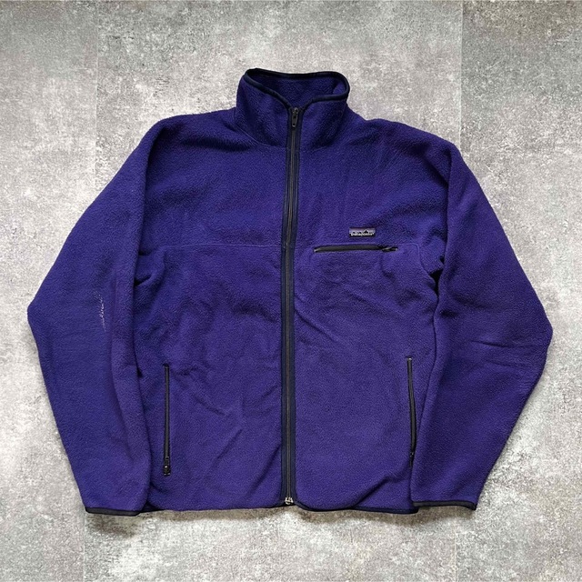 Lカラーpatagonia パタゴニア　フリース　シンチラカーディガン　80s 三角タグ