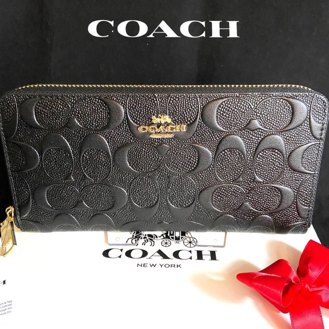 COACH(コーチ)の贈り物にも☆コーチ 財布 エンボスドシグネチャー メンズレディス メンズのファッション小物(長財布)の商品写真