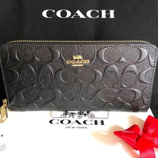 コーチ(COACH)の贈り物にも☆コーチ 財布 エンボスドシグネチャー メンズレディス(長財布)