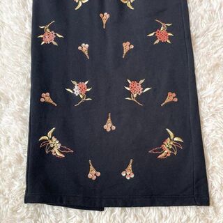 美品✨マメクロゴウチ✨刺繍エンブロイダリー ジャージー スウェットスカート