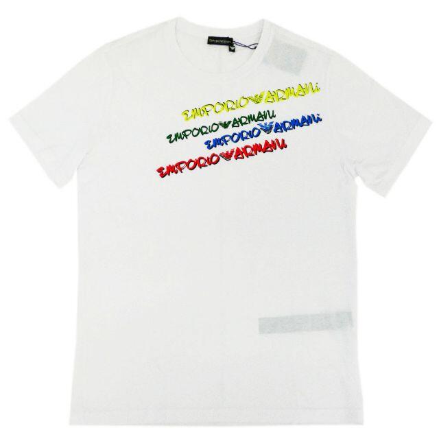 Emporio Armani(エンポリオアルマーニ)の【新品】エンポリオ アルマーニ Tシャツ ロゴ ホワイト Sサイズ 04513 メンズのトップス(Tシャツ/カットソー(半袖/袖なし))の商品写真