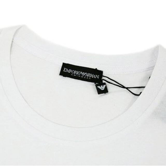 Emporio Armani(エンポリオアルマーニ)の【新品】エンポリオ アルマーニ Tシャツ ロゴ ホワイト Sサイズ 04513 メンズのトップス(Tシャツ/カットソー(半袖/袖なし))の商品写真