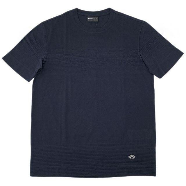 【新品】エンポリオ アルマーニ Tシャツ ネイビー Sサイズ 04518