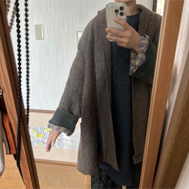 nest Robe(ネストローブ)のKhadi and Co HIMALAYAN WOOL COAT  ミドルコート レディースのジャケット/アウター(その他)の商品写真