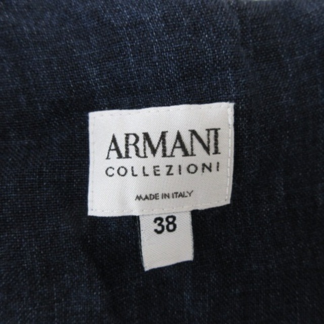 ARMANI COLLEZIONI(アルマーニ コレツィオーニ)のアルマーニ コレツィオーニ リネン ワンピース ノースリーブ バイカラー レディースのワンピース(その他)の商品写真