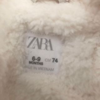 ZARAベビー(6-9months) キルティング&ボア オールインワン