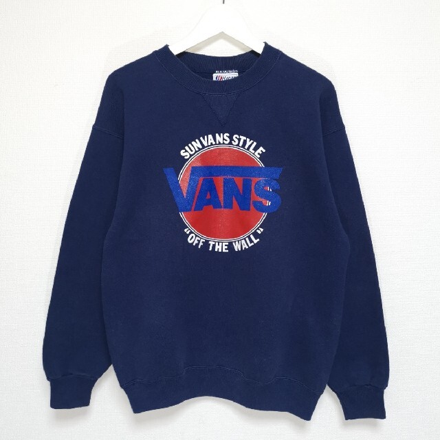 L 80s VANS バンズ HANES スウェット トレーナー USA製 レア! メンズ