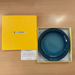 ルクルーゼ(LE CREUSET)のル・クルーゼ　ラウンドプレート　マリンブルー　1枚(食器)