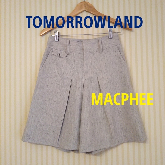 TOMORROWLAND(トゥモローランド)のTOMORROWLAND【MACPHEE】☆フレアーハーフパンツ レディースのパンツ(ハーフパンツ)の商品写真