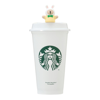 スターバックスコーヒー(Starbucks Coffee)のスタバ 新品未開封 リユーザブルカップ専用ドリンクホールキャップベアリスタ(その他)