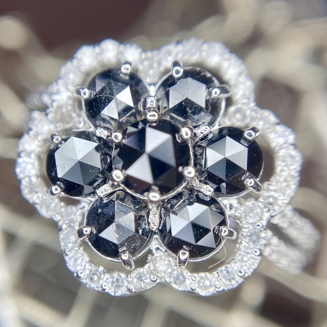 天然ローズカットダイヤ グレーカラー ローズカット1.943ct kazaguruma