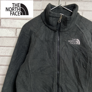 ザノースフェイス(THE NORTH FACE)のTHE NORTH FACE フリースジャケット ロゴ刺繍 黒色 レディースXS(その他)