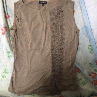INDIVI - インディヴィ INDIVI カットソー Tシャツ オレンジの通販|ラクマ