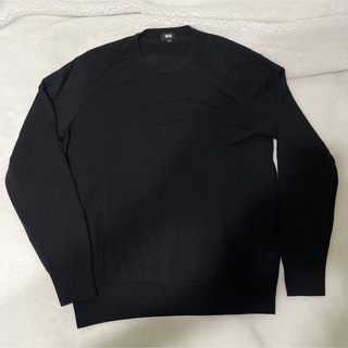 ユニクロ(UNIQLO)のエクストラファインメリノクルーネックセーター（長袖）　UNIQLO ユニクロ(Tシャツ/カットソー(半袖/袖なし))